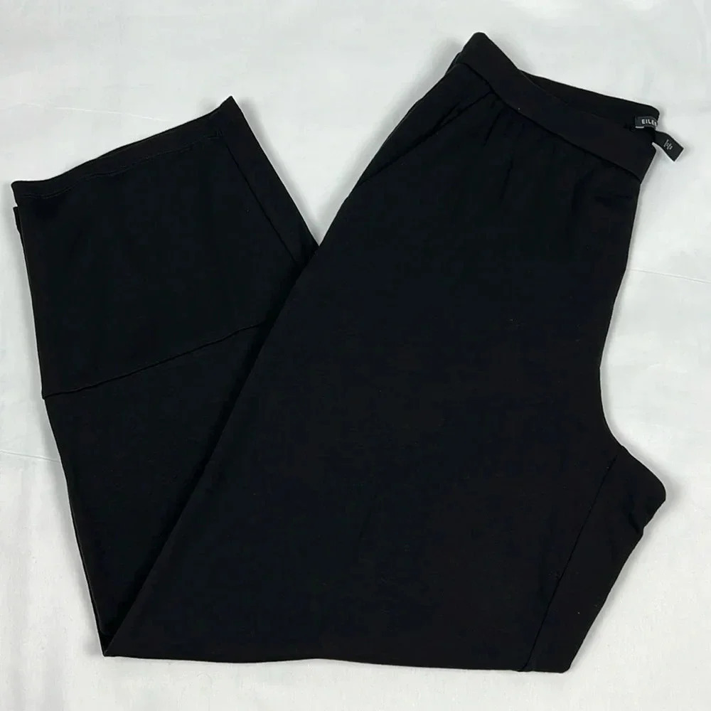 Eileen Fisher Women’s XS Tencel Pull-on Pockets Slouchy‎ Stretchy Crop Pant